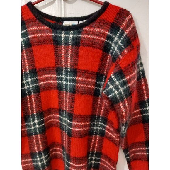 Vintage Paul Harris womens small sweater mohair red Christmas dolman sleeve - Picture 3 of 6